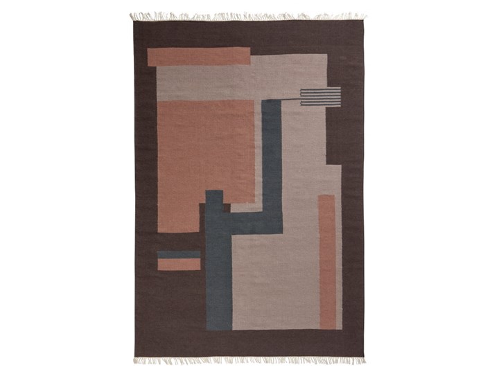 DYWAN BLUSH NORDAL 290x200 cm Prostokątny Dywany Wełna Wzór Geometryczny 200x290 cm Kategoria Dywany