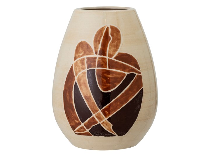 Kamionkowy wazon Bloomingville Jona, wys. 18 cm Kamionka Kategoria Wazony Kolor Beżowy