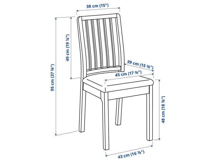 IKEA EKEDALEN / EKEDALEN Stół i 6 krzeseł, biały/Hakebo beżowy, 180/240 cm Pomieszczenie Jadalnia