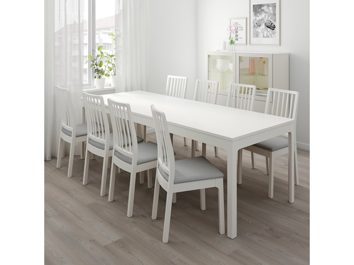 IKEA EKEDALEN / EKEDALEN Stół i 6 krzeseł, biały/Orrsta jasnoszary, 180/240 cm Kategoria Stoły z krzesłami Pomieszczenie Salon