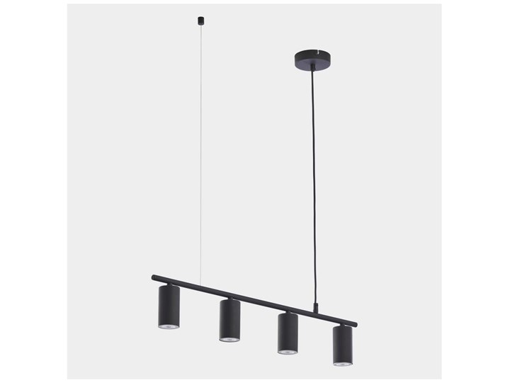 Żyrandol na lince LOGAN BLACK 4xGU10/10W/230V Metal Kolor Czarny