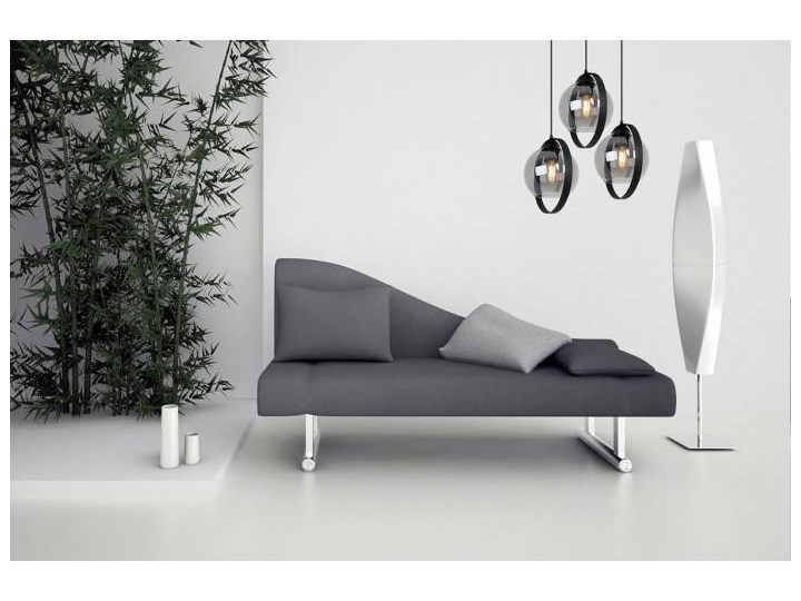 Industrialna Lampa RING HAGA z Kloszami z Przydymionego Szkła Szkło Styl Industrialny Lampa z kloszem Kategoria Lampy wiszące