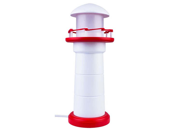 Biało-czerwona lampka LED na biurko latarnia - S186-Dinos Lampa biurkowa Lampa stojąca Kolor Czerwony