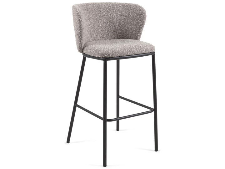 Hoker Ciselia 54x102 cm jasnoszary - nogi czarne Drewno Metal Kategoria Krzesła kuchenne