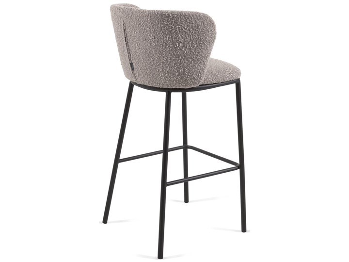 Hoker Ciselia 54x102 cm jasnoszary - nogi czarne Drewno Metal Pomieszczenie Kuchnia Rodzaj(n) Hokery