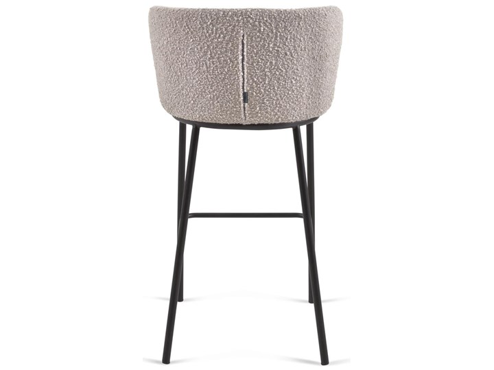 Hoker Ciselia 54x102 cm jasnoszary - nogi czarne Drewno Metal Kategoria Krzesła kuchenne
