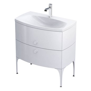 Szafka łazienkowa Oristo Louis OR50-SD2S-82-1 biały połysk