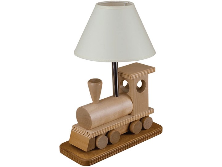 Drewniana lampka dziecięca lokomotywa - S189-Skarlet Lampa stojąca Lampa biurkowa Kategoria Lampy dziecięce