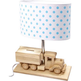 Biało-niebieska lampka skarbonka dla dzieci - S190-Edvin