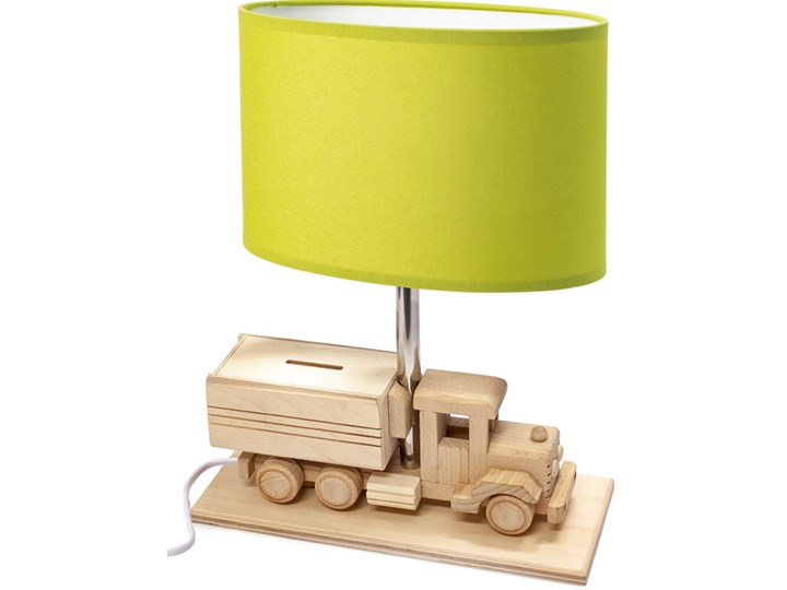 Zielona lampka dla dzieci ze skarbonką - S190-Edvin Lampa biurkowa Kategoria Lampy dziecięce Lampa stojąca Kolor Zielony