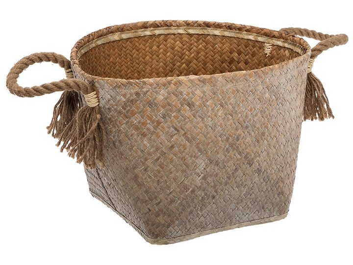 Koszyk KNOT z frędzlami 39x28,5 cm - Homla