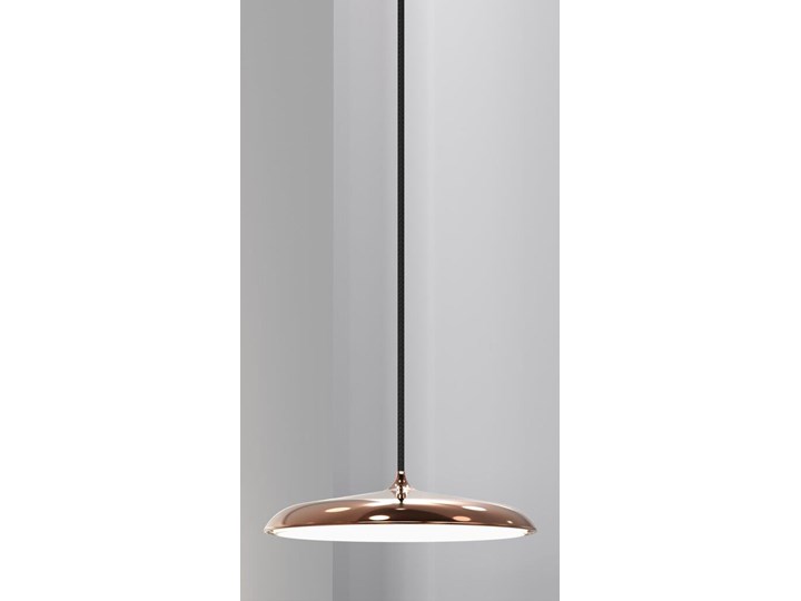 Lampa wisząca LED metalowa miedziana Ø25x6 cm Kolor Miedziany Tkanina Kategoria Lampy wiszące