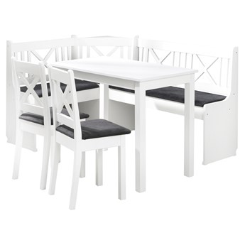 SELSEY Narożnik kuchenny Nocara ze stołem i dwoma krzesłami