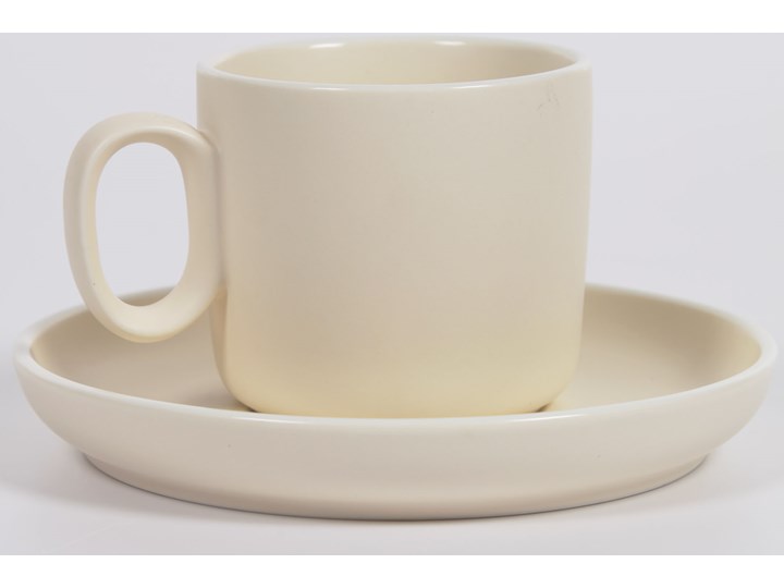 Filiżanka do kawy ze spodkiem Roperta z beżowej porcelany Filiżanka ze spodkiem Porcelana Kolor Beżowy Kategoria Filiżanki