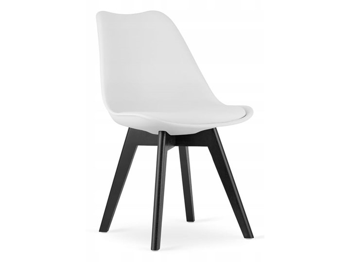 KRZESŁO NORDIC BIALE black Tkanina Drewno Tworzywo sztuczne Tapicerowane Skóra ekologiczna Wysokość 82 cm Kolor Czarny Szerokość 49 cm Krzesło konferencyjne Wysokość 82,5 cm Skóra Styl Skandynawski