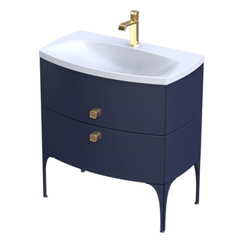 Szafka łazienkowa Oristo Louis OR50-SD2S-82-14 granatowy mat