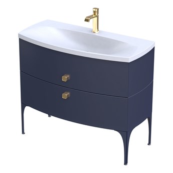 Szafka łazienkowa Oristo Louis OR50-SD2S-102-14 granatowy mat