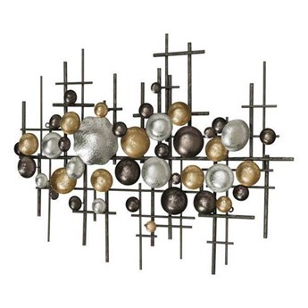 COLORE ozdoba ścienna metalowa okręgi,102x7x82 cm