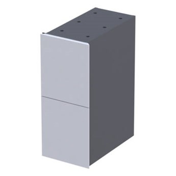 Szafka łazienkowa Oristo Louis OR50-SD2S-24-1 biały połysk