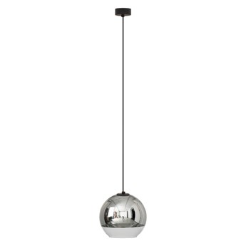 Nowoczesna lampa wisząca GLOBE PLUS S metalizowane klosze | srebrny
