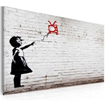 Obraz - Dziewczynka z telewizorem (Banksy)