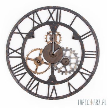 Zegar metalowy industrialny 59cm 41-723