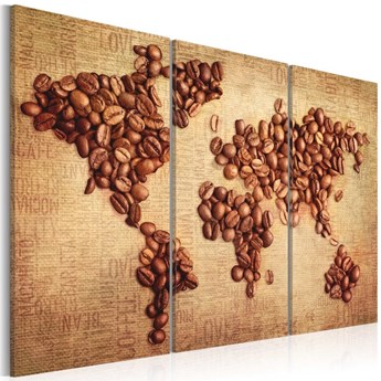 Obraz - Kawy świata - tryptyk