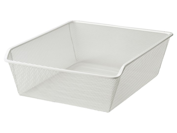 IKEA KOMPLEMENT Kosz druciany, biały, 50x58 cm Kategoria Organizery do szaf