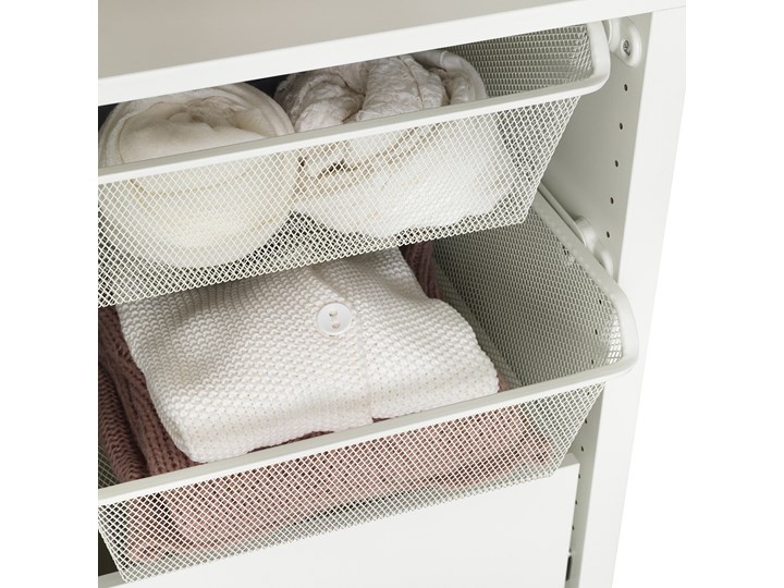 IKEA KOMPLEMENT Kosz druciany, biały, 50x58 cm Kategoria Organizery do szaf