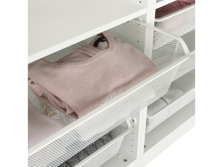 IKEA KOMPLEMENT Kosz druciany, biały, 100x35 cm Kategoria Organizery do szaf