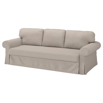 IKEA VRETSTORP Rozkładana sofa 3-osobowa, Totebo jasnobeżowy, Szerokość: 244 cm