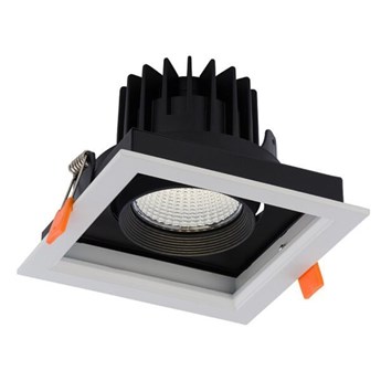 Lampa sufitowa wpuszczana DIA 30W LED 4000K | biały czarny
