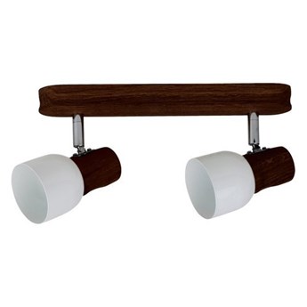 SPOTLIGHT lampa sufitowa dwu punktowa SVANTJE z drewna bukowego kolor orzech 2239276
