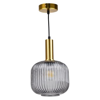 Lampa Wisząca Cumbria Smokey 1Xe27 Smoky/Złota