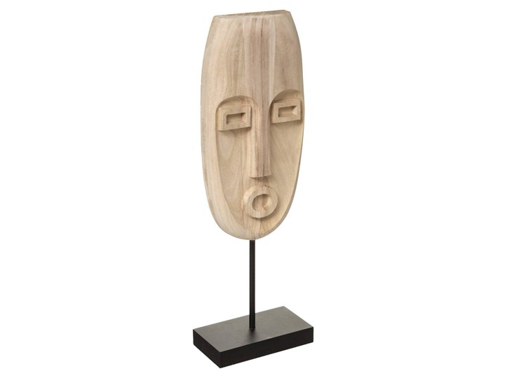 Maska drewniana SAFARI, motyw etniczny, naturalny brąz, wys. 46,5 cm Drewno Kategoria Figury i rzeźby