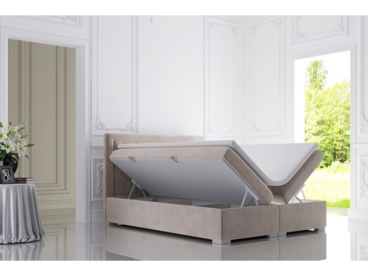 AMDK Łóżko kontynentalne Aldo 140 Drewno Łóżko pikowane Styl Nowoczesny Rozmiar materaca 80x200 cm
