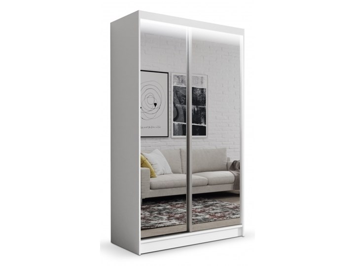 AMDK Szafa przesuwna Denver 120cm BIAŁA