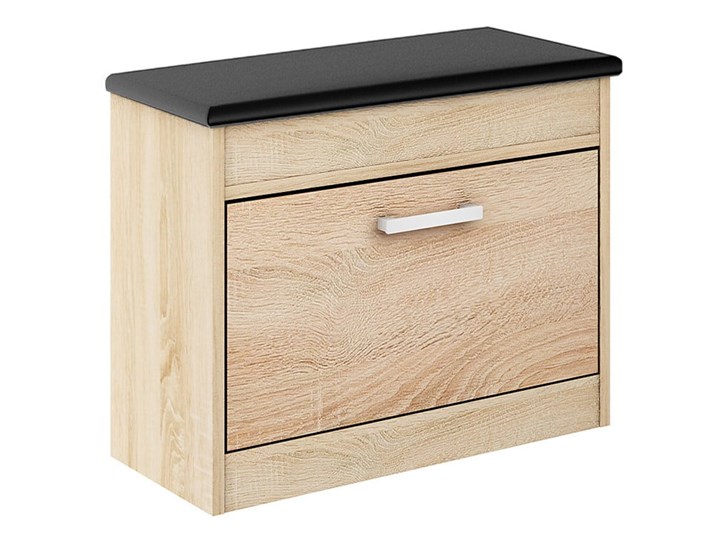 Szafka na buty Alaska 11 - Kolor: Dąb Sonoma Meble 67x55x28 Płyta meblowa Styl Klasyczny Skóra ekologiczna Drewno Płyta MDF Płyta laminowana Kategoria Szafki i regały