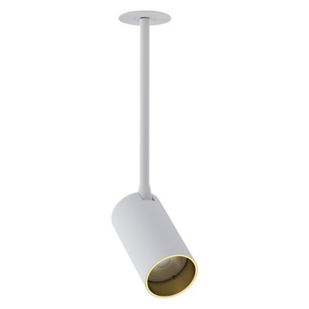 Lampa 1 punktowa podtynkowa MONO SURFACE LONG M 10W GU10 | biały złoty