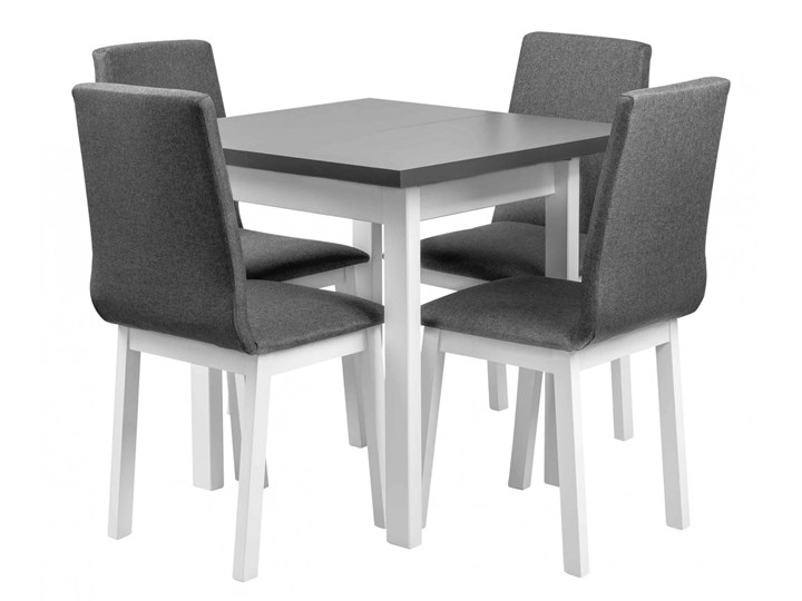 Zestaw LOFT Kwadratowy Stół Rozkładany + Krzesła do Salonu 110x60