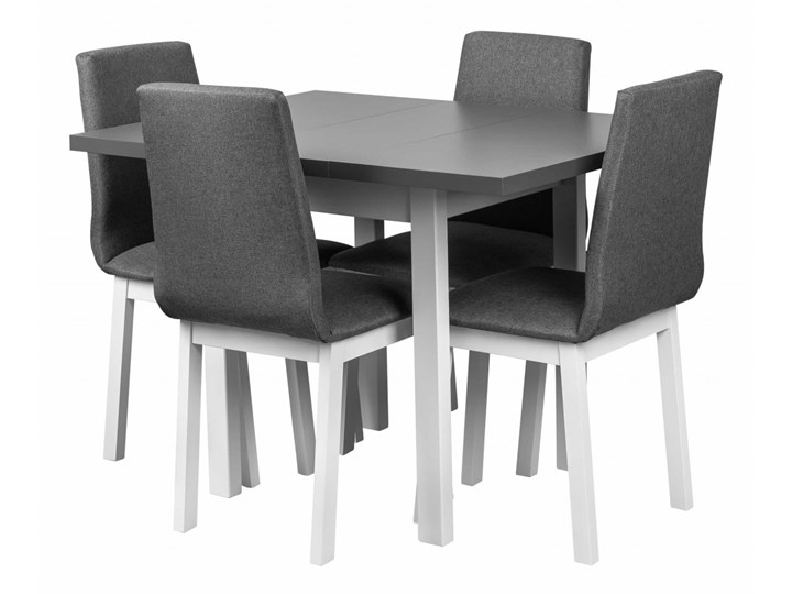 Zestaw LOFT Kwadratowy Stół Rozkładany + Krzesła do Salonu 110x60 Kategoria Stoły z krzesłami