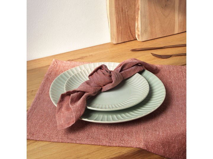 Zestaw dwóch podkładek na stół Abinadi 50x35 cm kolor terakota Podkładka pod talerz Kategoria Podkładki kuchenne