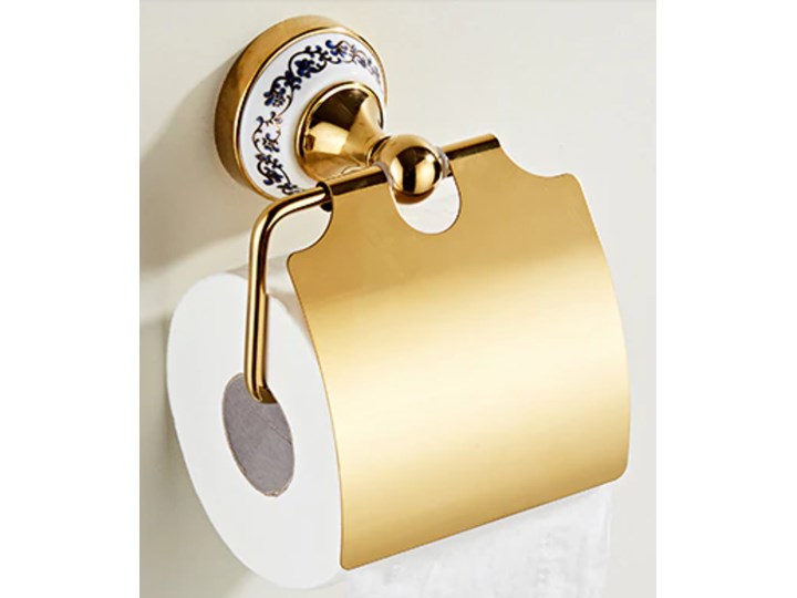 UCHWYT NA PAPIER TOALETOWY RETRO ,GOLDEN Kolor Złoty Kategoria Podajniki papieru