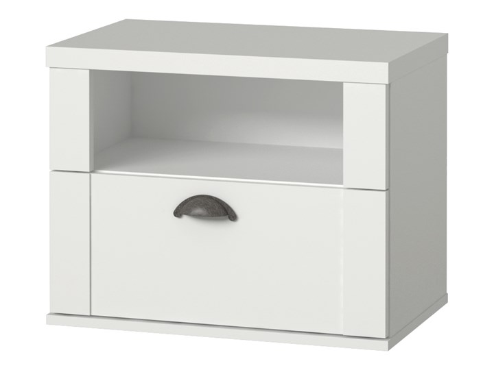 SELSEY Szafka nocna Marida Metal Szkło Styl Nowoczesny Płyta meblowa Płyta MDF Płyta laminowana Pomieszczenie Pokój przedszkolaka