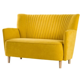 SELSEY Sofa dwuosobowa Alemia z drewnianymi nóżkami