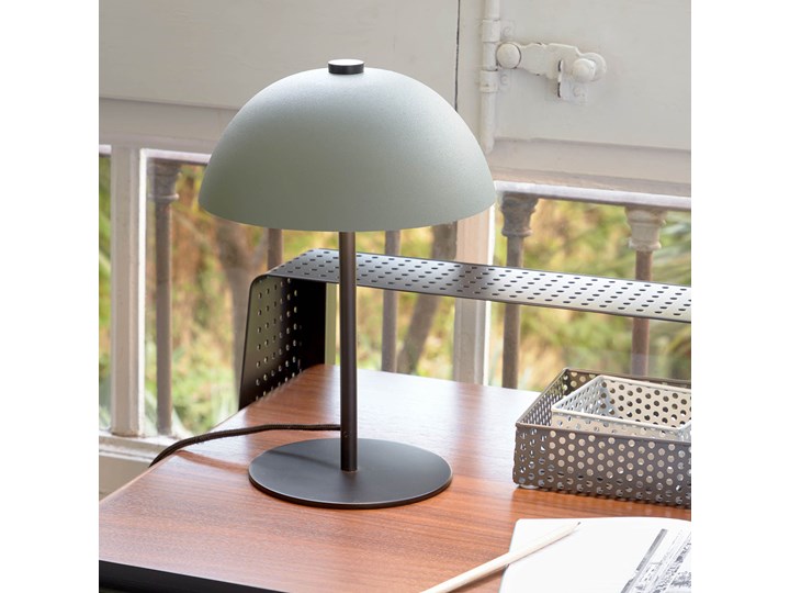 Lampa stołowa Aleyla Ø22x33 cm zielona Kolor Zielony Kategoria Lampy stołowe