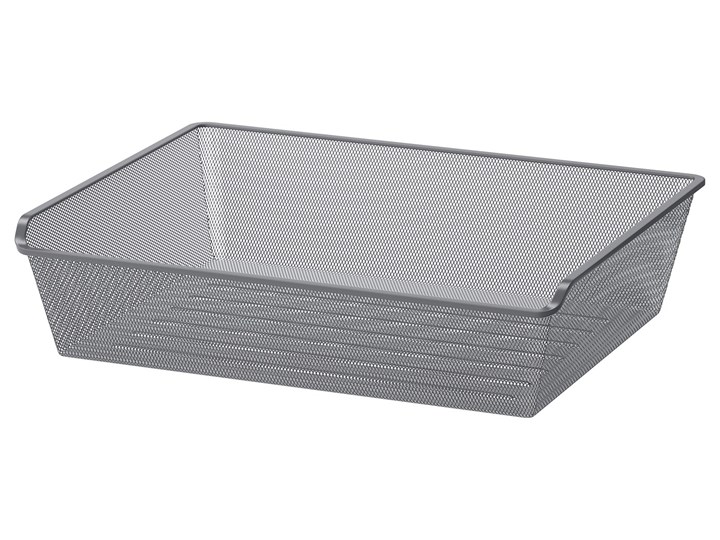 IKEA KOMPLEMENT Kosz druciany, ciemnoszary, 75x58 cm Kosze Kategoria Pudełka do przechowywania