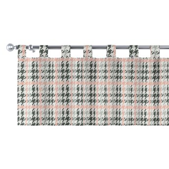 Lambrekin na szelkach, różowo-czarna pepitka, 130 × 40 cm, do -50%