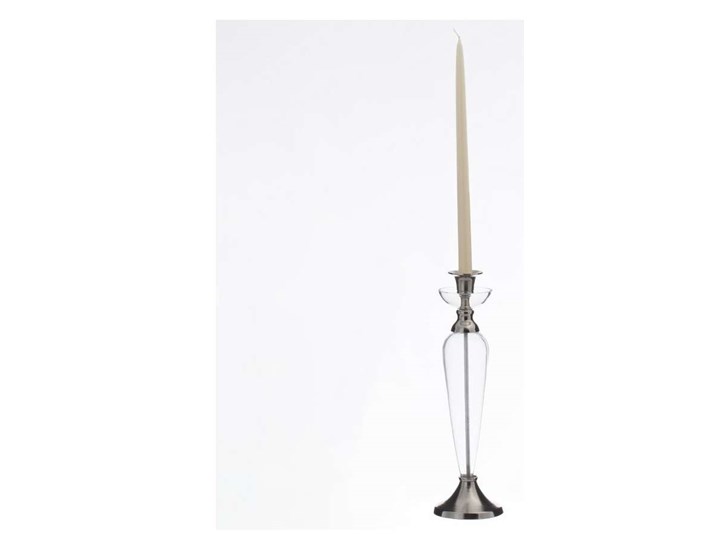 Świecznik Lotta 39cm, 39 cm Kategoria Świeczniki i świece Szkło Metal Kolor Szary