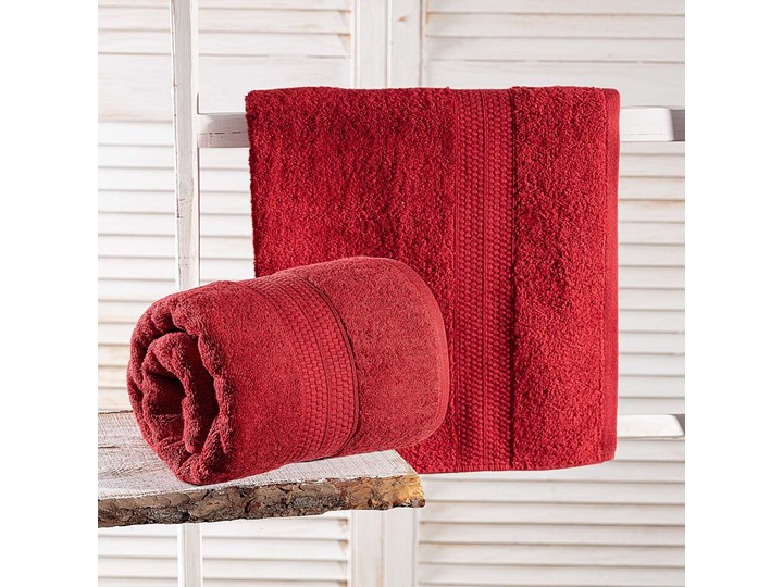 Ręcznik Evora 70x140cm czerwony, 70 × 140 cm 70x140 cm Bawełna Frotte Kategoria Ręczniki